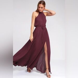 Lulu’s Plum Maxi Dress